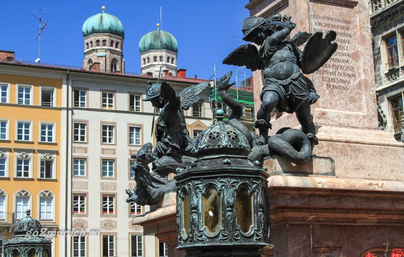 Мюнхен главная площадь Мариенплац