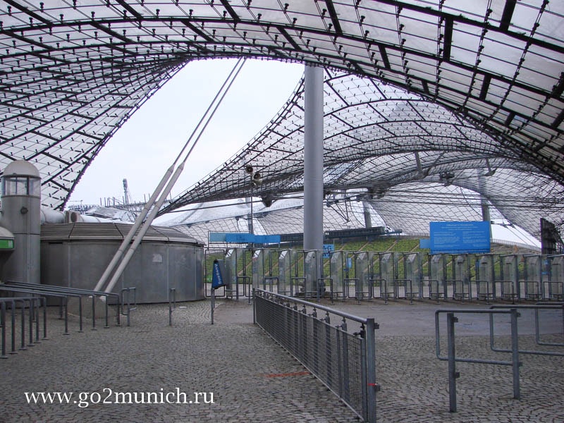 Олимпийский стадион Мюнхен крыша